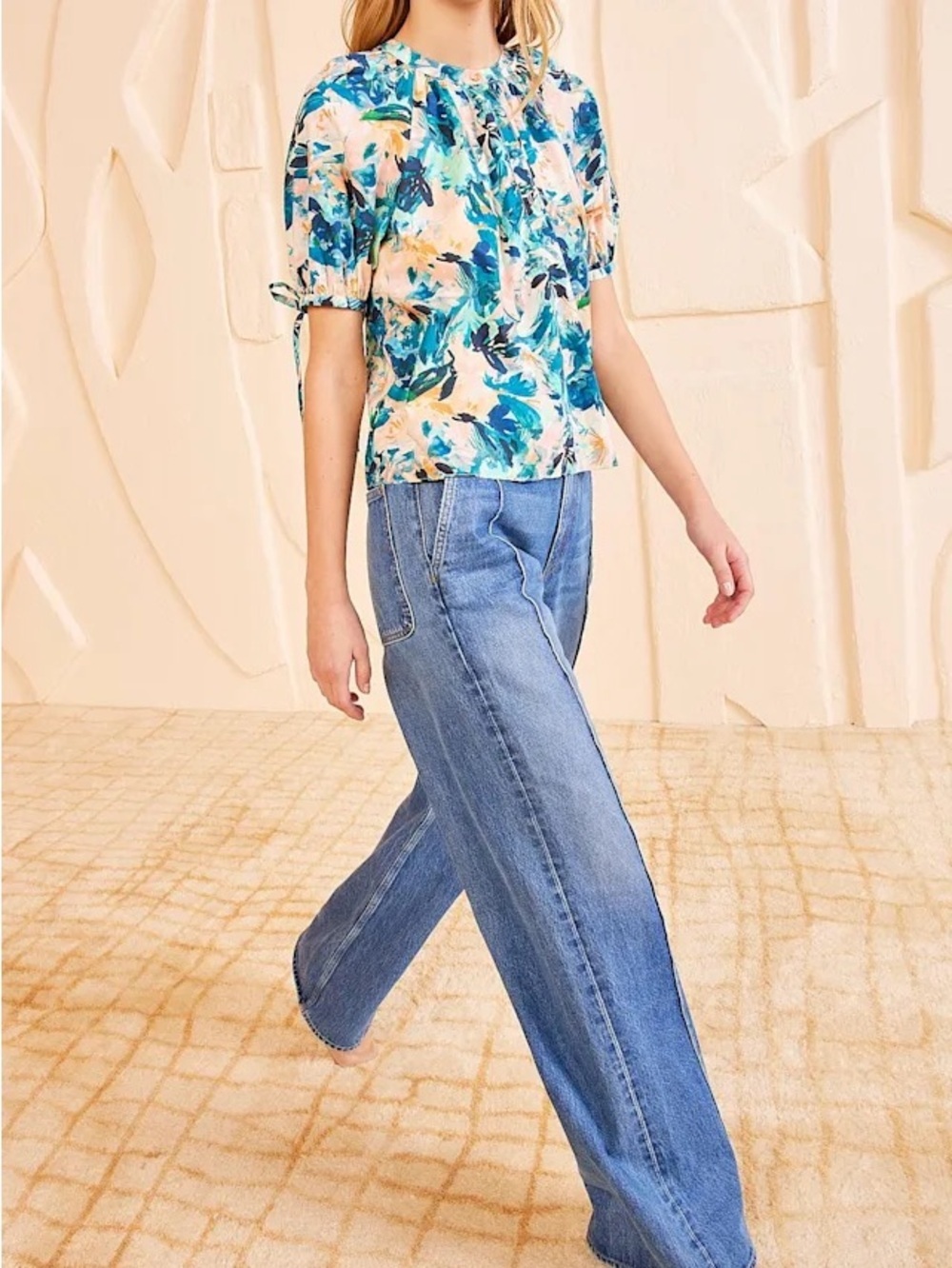 NWT Ulla Johnson Vienne Blouse Top Floral Delphinium 2
